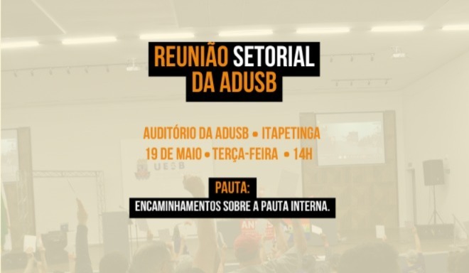 Participe da Reunião Setorial no campus de Itapetinga