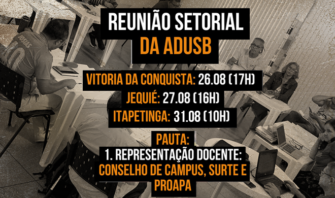 Participe da Reunião Setorial