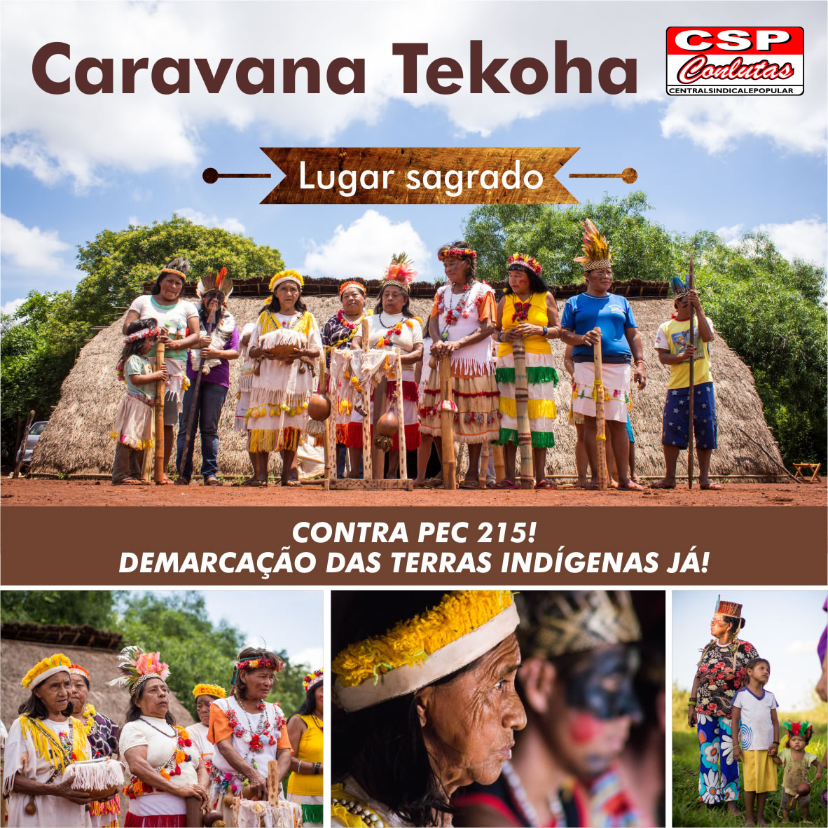CSP-Conlutas organiza caravana a MS em solidariedade aos povos Guarani Kaiowa
