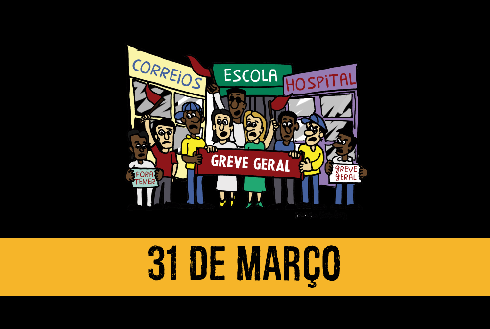 Confira a agenda de mobilização para o dia 31 de março