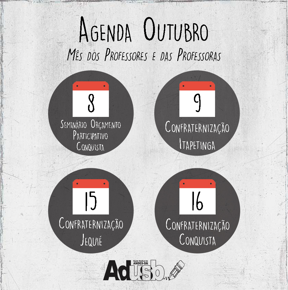 Adusb comemora mês do Professor e da Professora