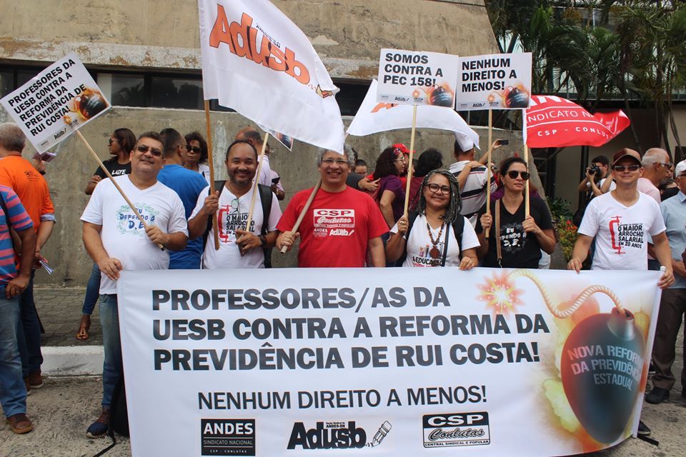 Adusb participa de ato pela retirada da PEC 158/2019