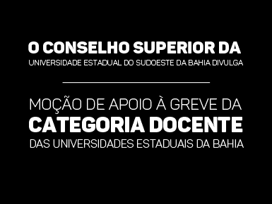 Moção de apoio CONSU UESB à greve docente