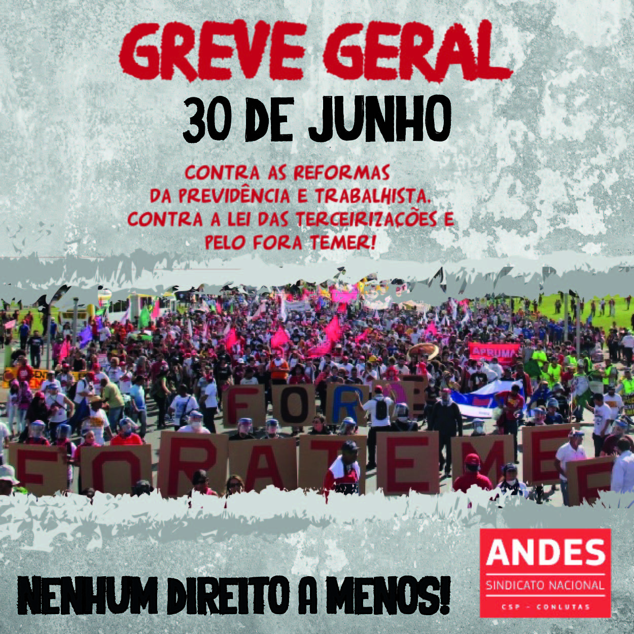 ANDES-SN divulga nota sobre conjuntura