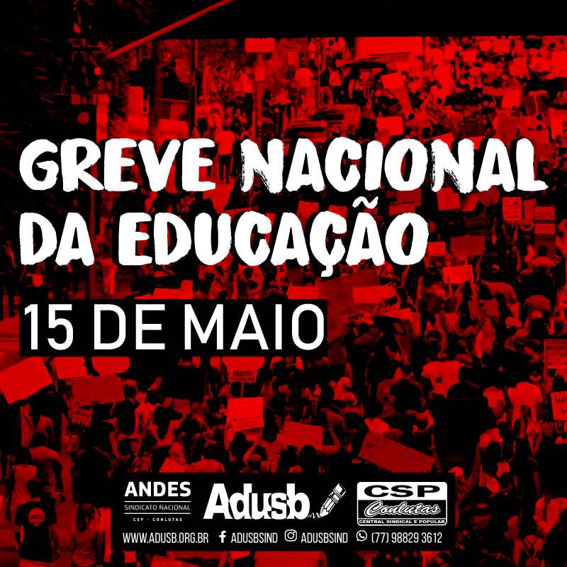 Greve Nacional da Educação: Veja a programação na sua cidade