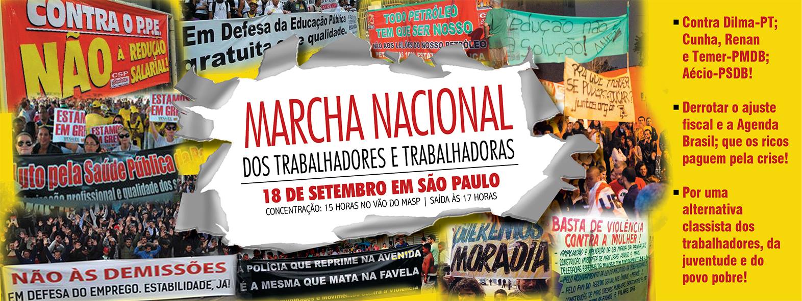 Reunião para Marcha Nacional dos Trabalhadores e Trabalhadoras acontece nesta terça-feira (15)