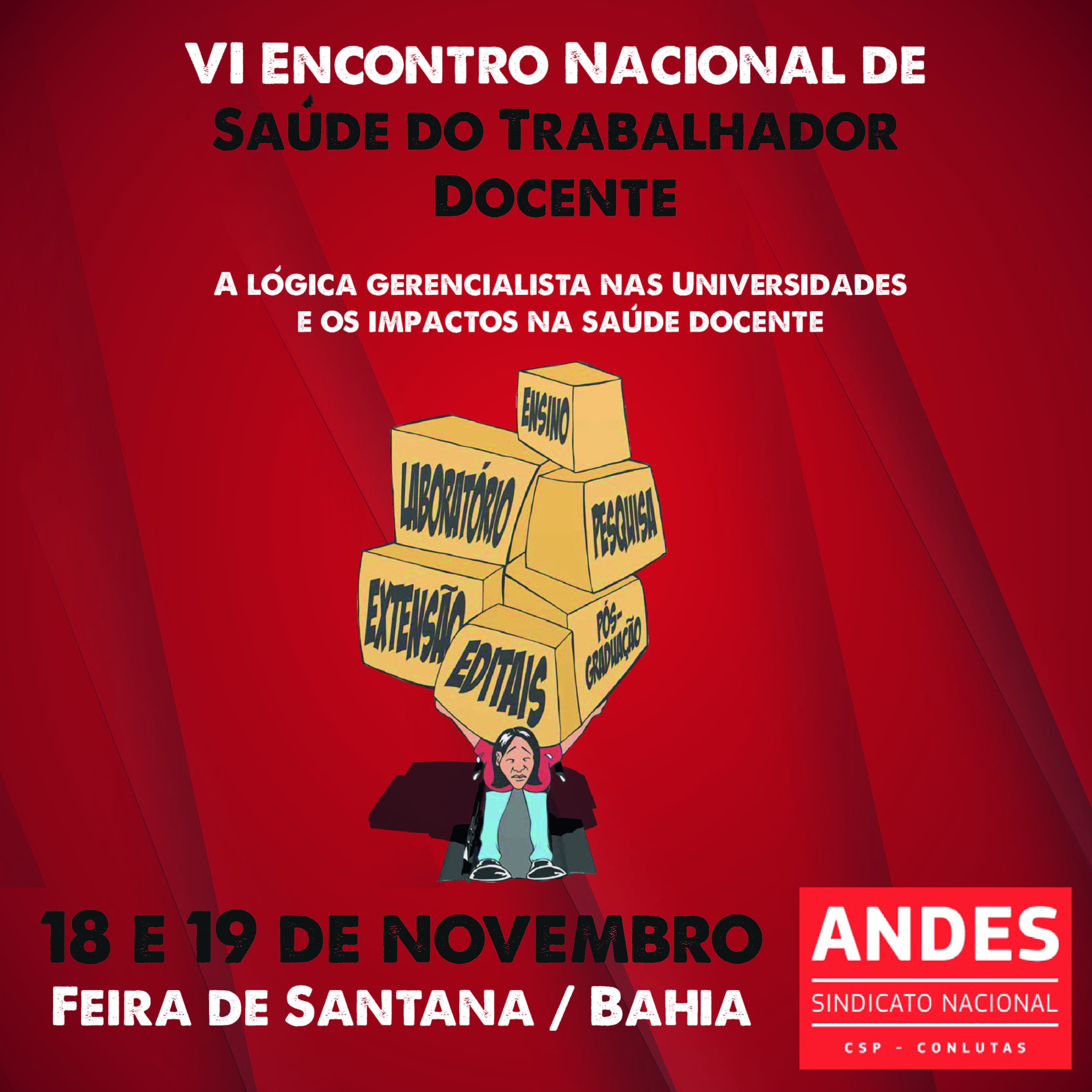 Saúde Docente é tema de Encontro Nacional do ANDES-SN