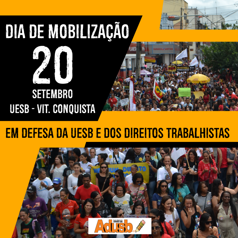 Adusb promove Dia de Mobilização na quarta-feira (20)