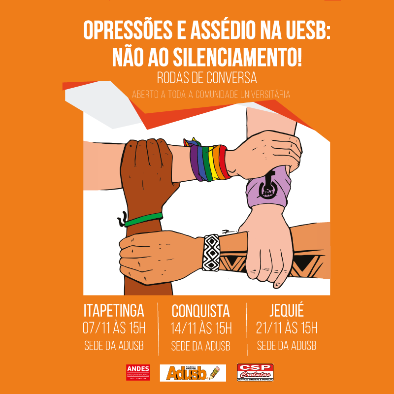Rodas de conversa contra opressões e assédio na Uesb acontecerão em novembro