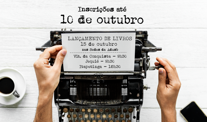 Prorrogadas inscrições para lançamento de livros até 10 de outubro